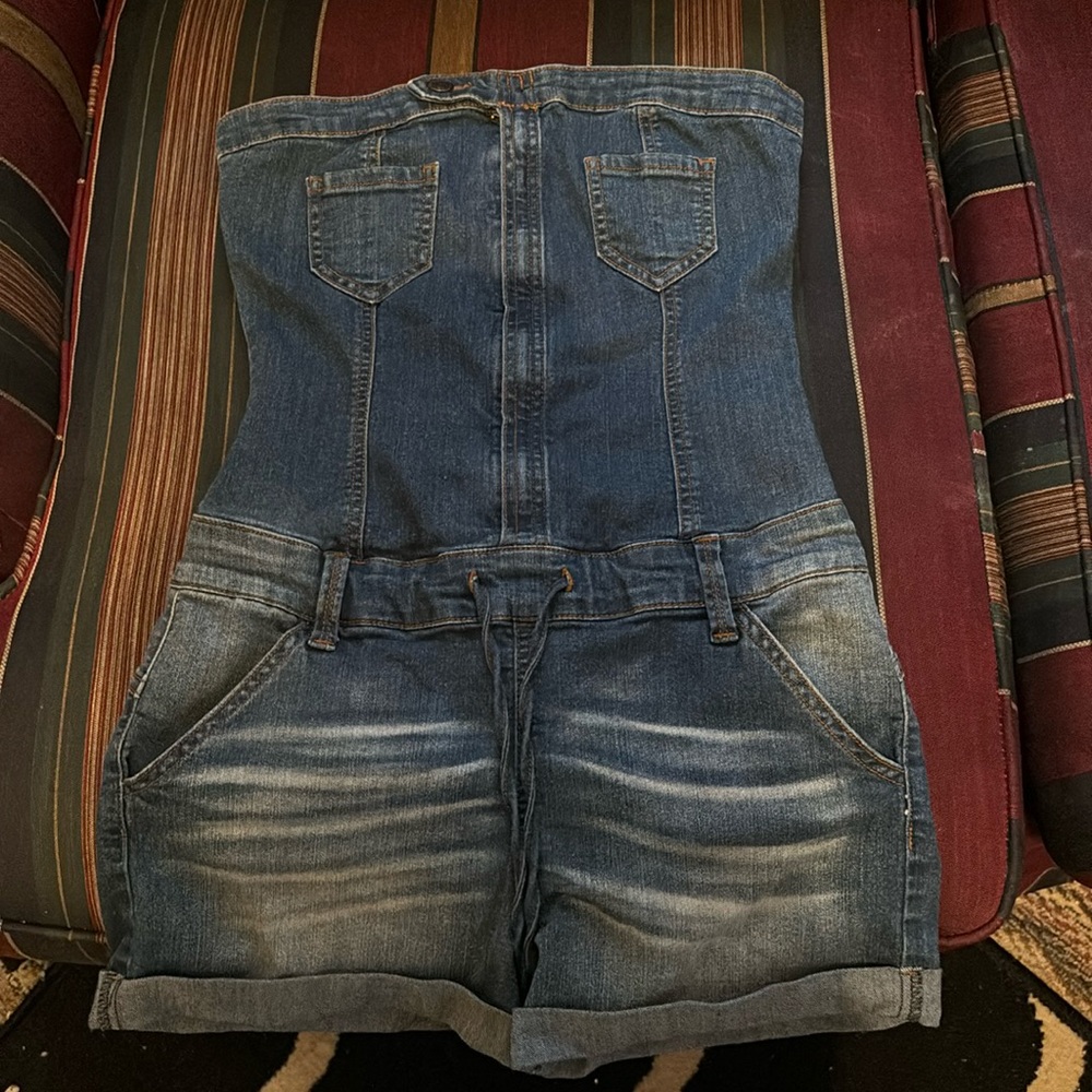 Denim Romper